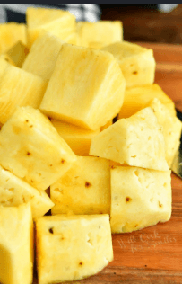 chopped pineapple